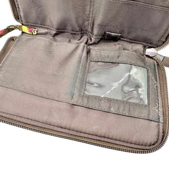 Vera Bradley Wristlet Wallet In Puccini Pattern Zip Closure Card Slots 8" X 5" - Picture 6 of 9